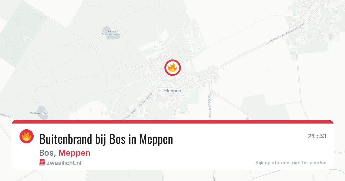 Buitenbrand bij Bos in Meppen — 3 aug 2026
