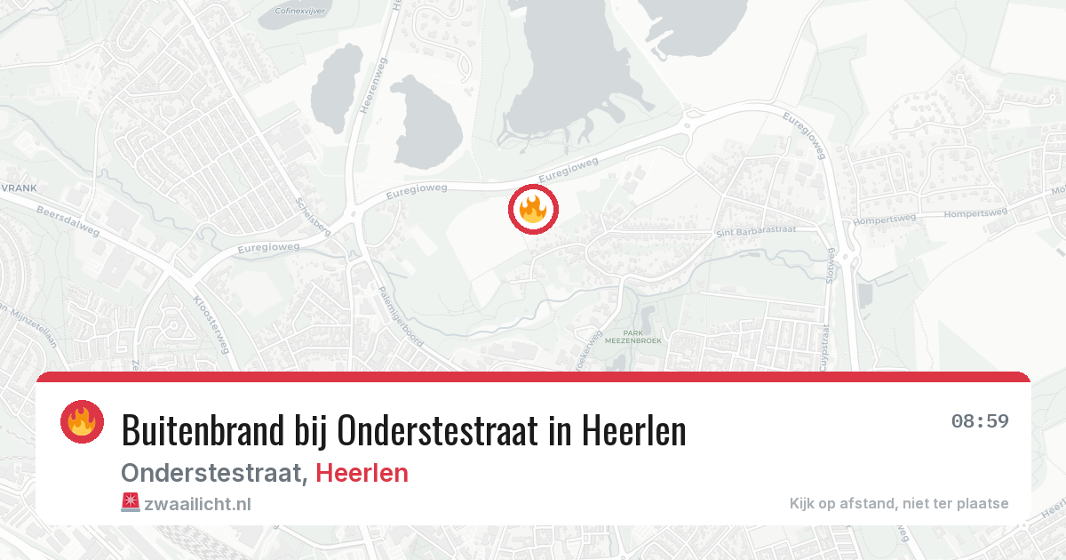Buitenbrand bij Onderstestraat in Heerlen — 2 aug 2026