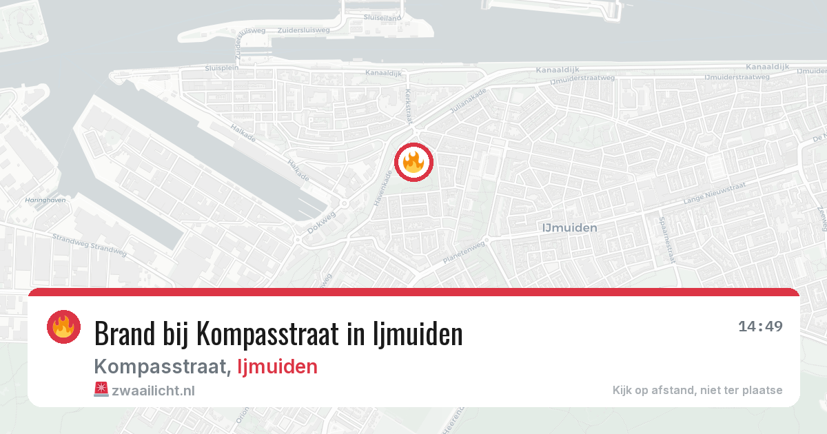 Brand bij Kompasstraat in Ijmuiden — 27 mei 2026