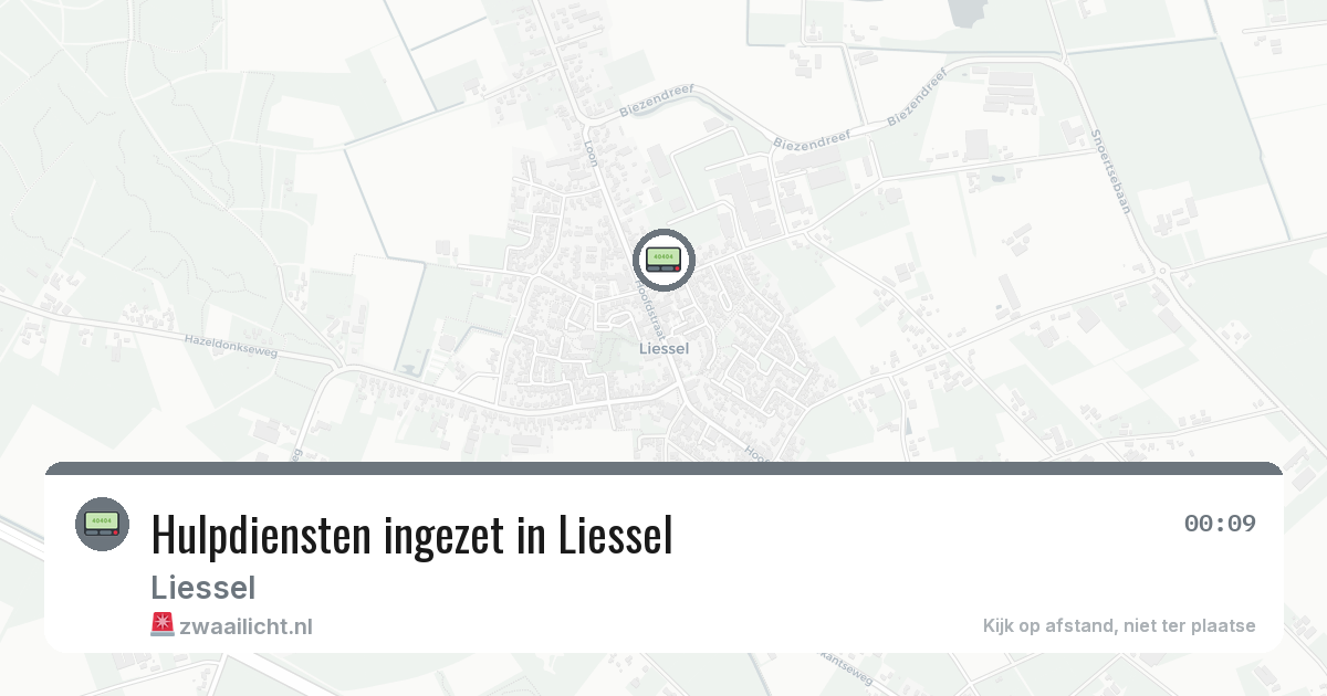 Hulpdiensten ingezet in Liessel — 1 feb 2026 | 🚨 Zwaailicht.nl