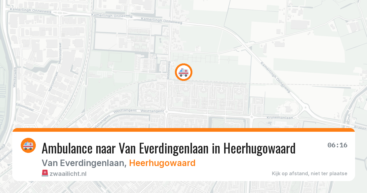 Ambulance naar Van Everdingenlaan in Heerhugowaard — 1 apr 2026