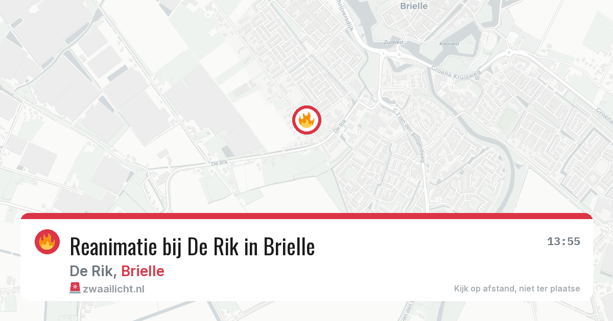 Reanimatie bij De Rik in Brielle — 4 mrt 2026