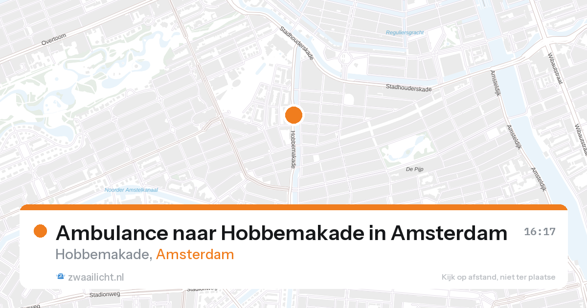 Ambulance naar Hobbemakade in Amsterdam — 27 aug 2026