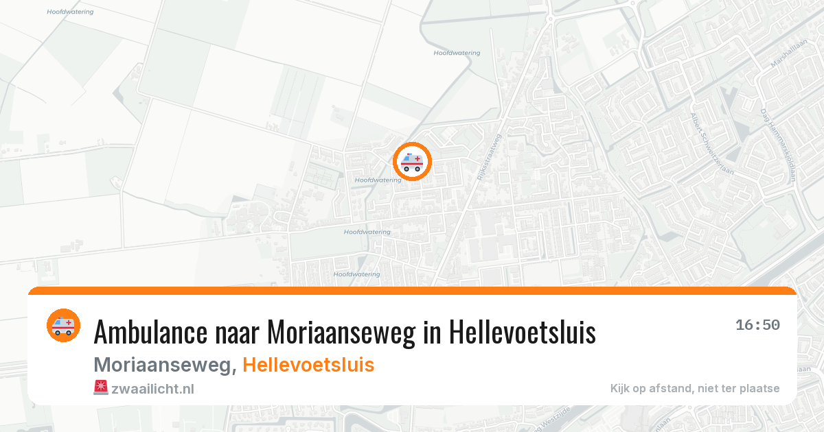 Ambulance naar Moriaanseweg in Hellevoetsluis — 23 jun 2026