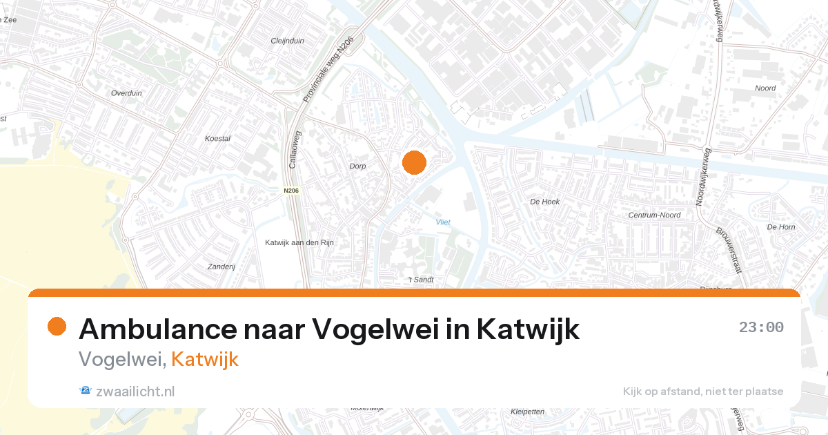 Ambulance naar Vogelwei in Katwijk — 10 mrt 2026