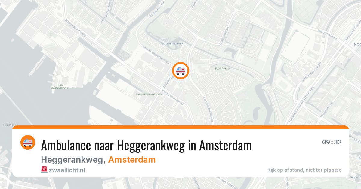 Ambulance naar Heggerankweg in Amsterdam — 17 jun 2026