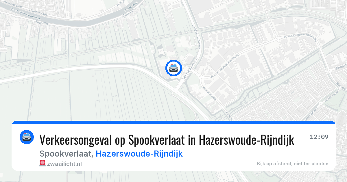 Verkeersongeval op Spookverlaat in Hazerswoude-Rijndijk — 28 jun 2026