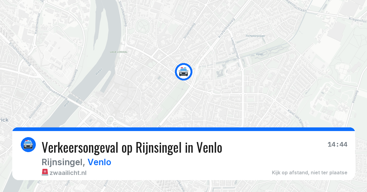 Verkeersongeval op Rijnsingel in Venlo — 4 jun 2026