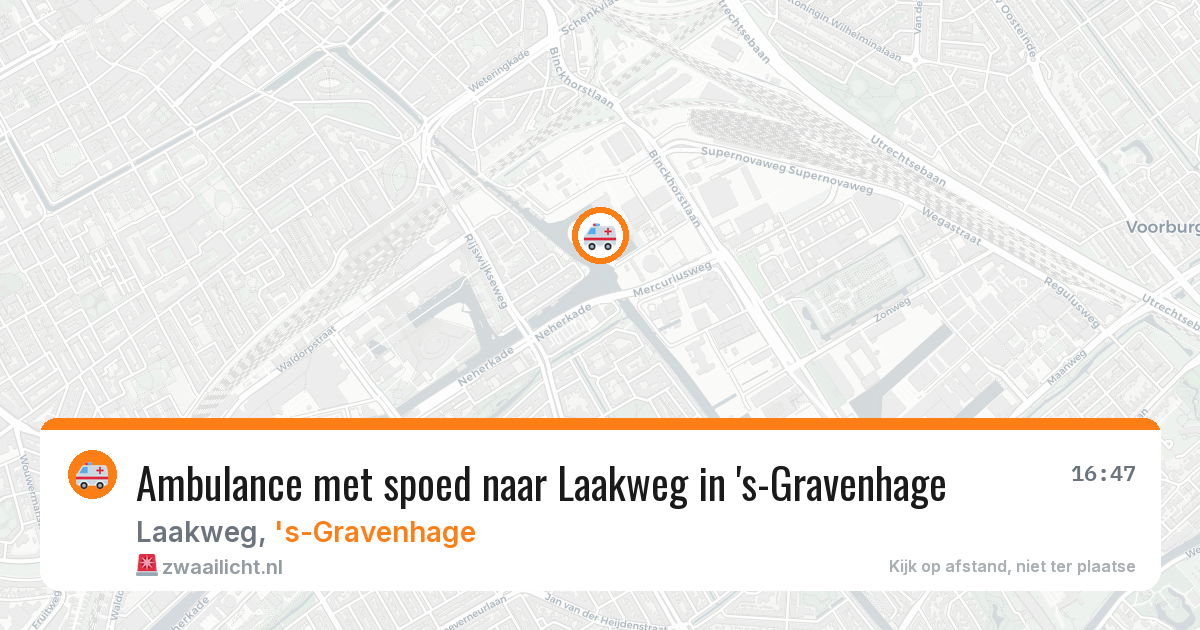 Ambulance met spoed naar Laakweg in 's-Gravenhage — 27 mrt 2026