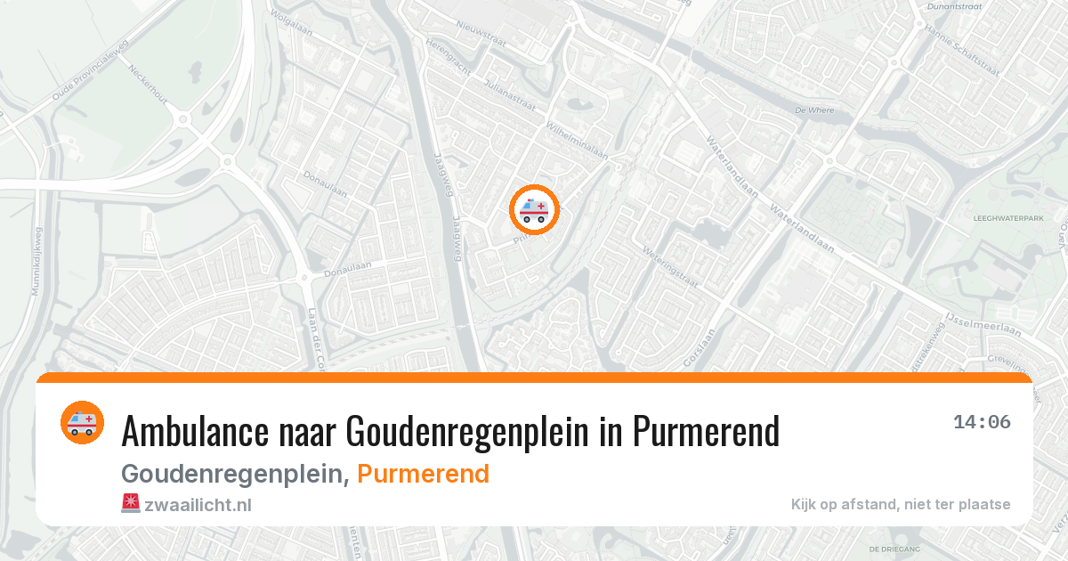 Ambulance naar Goudenregenplein in Purmerend — 2 aug 2026