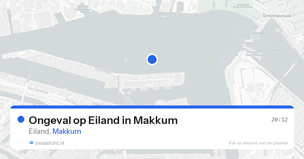 Ongeval op Eiland in Makkum — 2 aug 2026