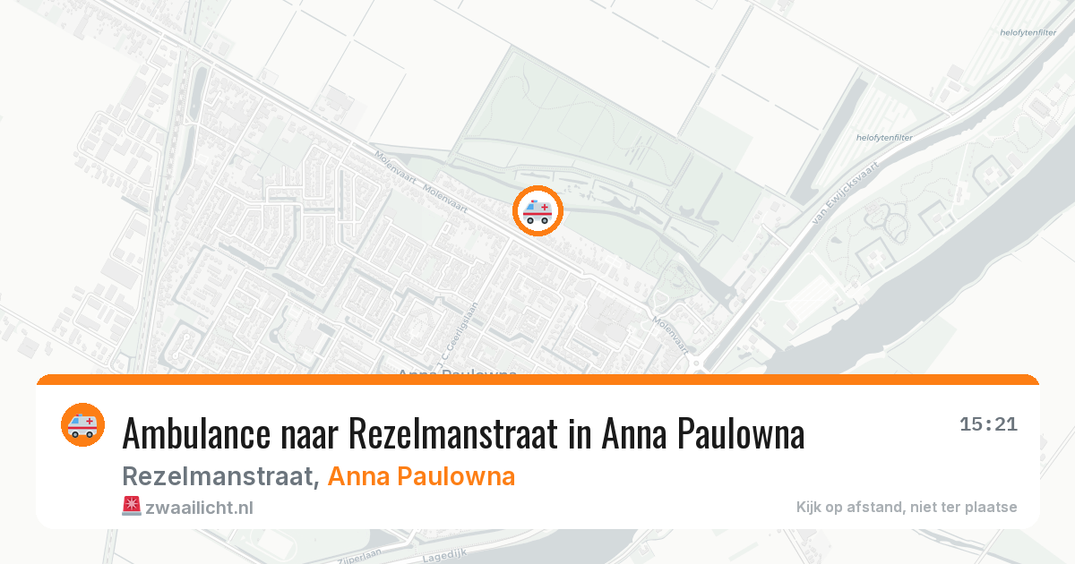 Ambulance naar Rezelmanstraat in Anna Paulowna — 1 jul 2026