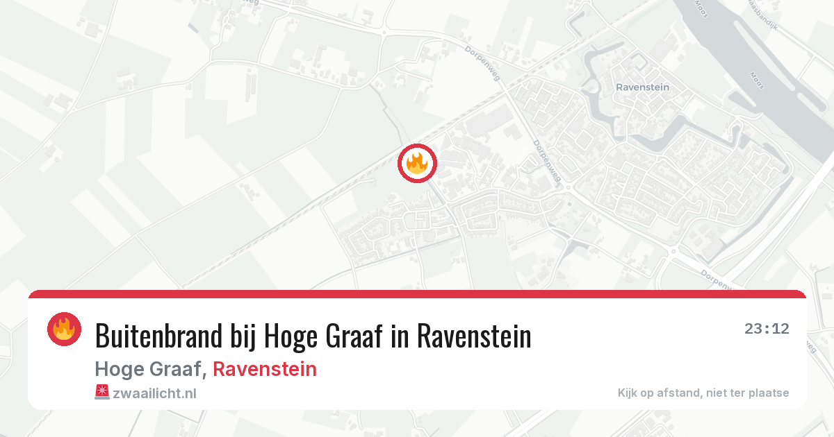 Buitenbrand bij Hoge Graaf in Ravenstein — 1 aug 2026