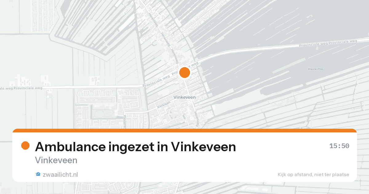 Ambulance ingezet in Vinkeveen — 30 jan 2026