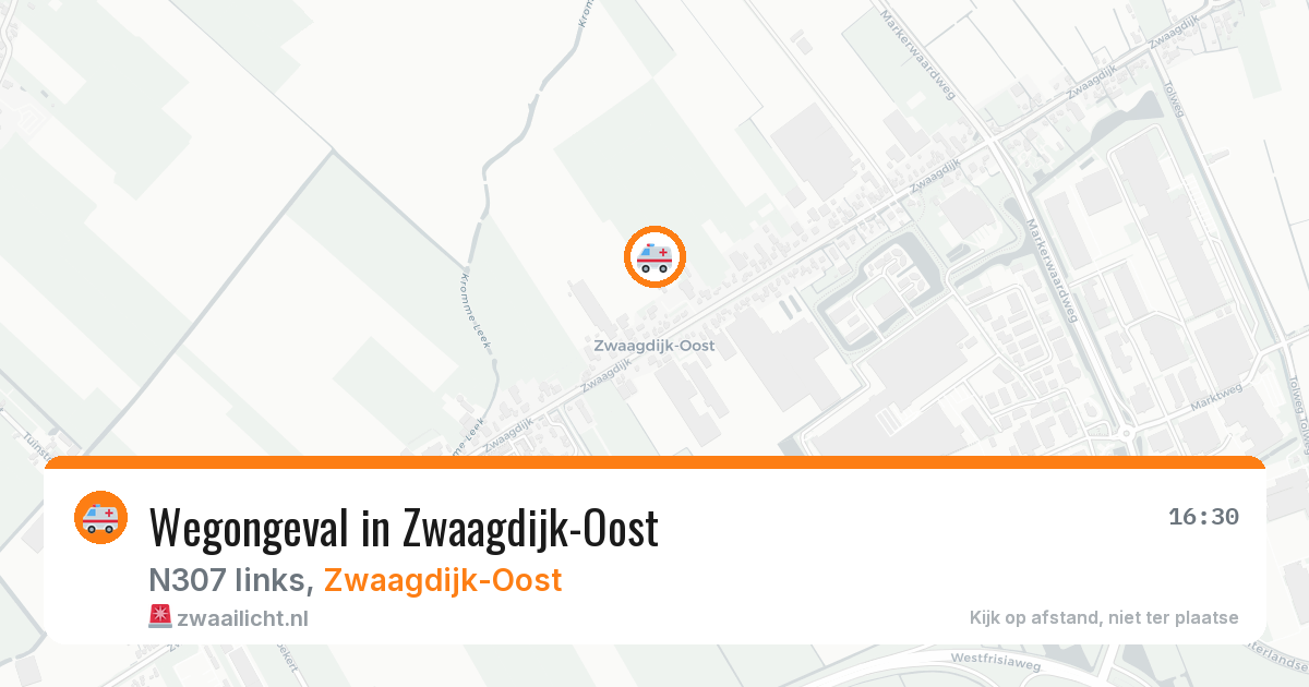 Wegongeval in Zwaagdijk-Oost — 3 jun 2026