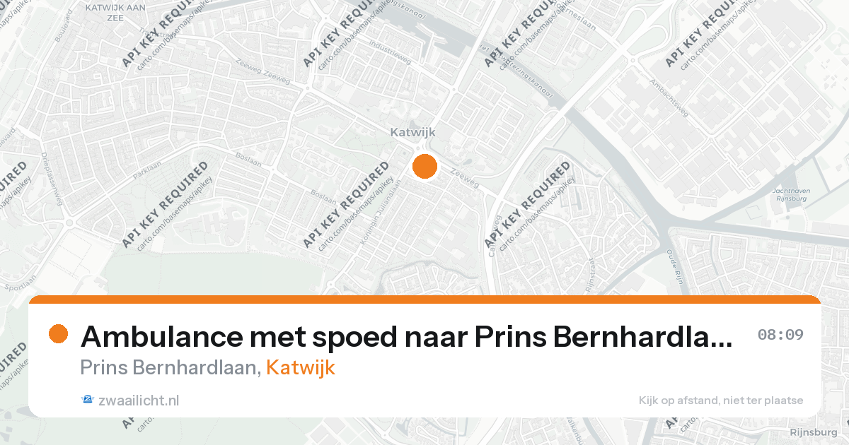 Ambulance met spoed naar Prins Bernhardlaan in Katwijk — 24 jul 2026