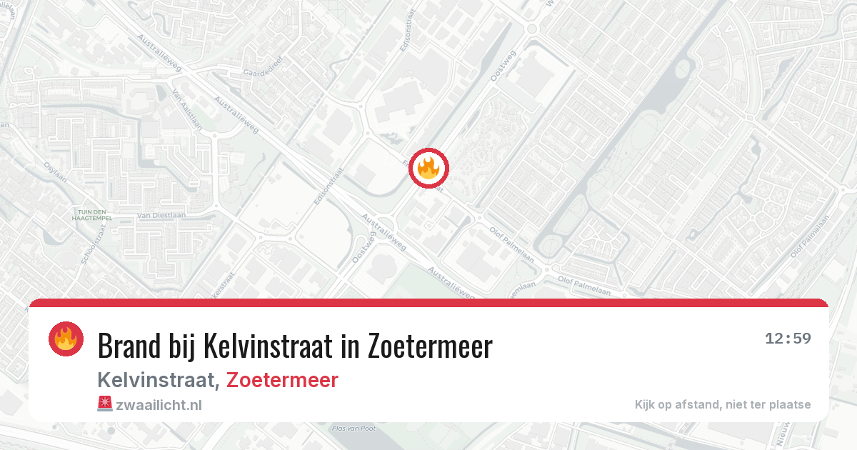 Brand bij Kelvinstraat in Zoetermeer — 1 jul 2026