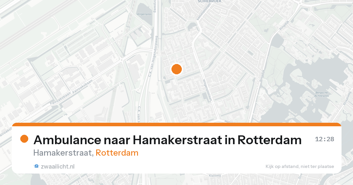 Ambulance naar Hamakerstraat in Rotterdam — 7 feb 2026