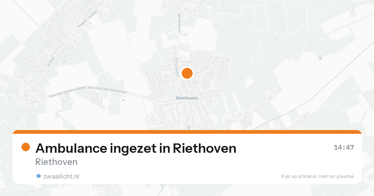Ambulance ingezet in Riethoven — 7 feb 2026