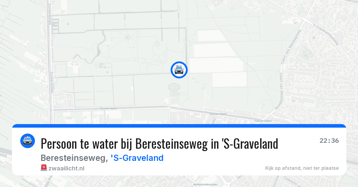Persoon te water bij Beresteinseweg in 'S-Graveland — 20 feb 2026