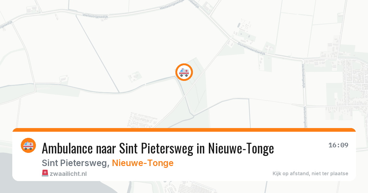 Ambulance naar Sint Pietersweg in Nieuwe-Tonge — 22 jun 2026