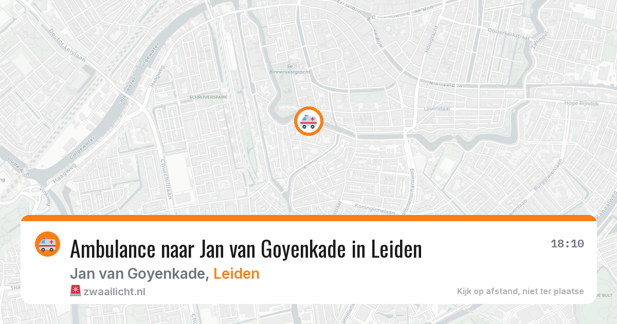 Ambulance naar Jan van Goyenkade in Leiden — 11 aug 2026
