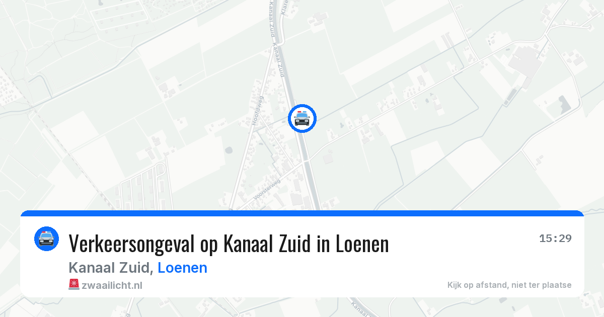 Verkeersongeval op Kanaal Zuid in Loenen — 17 jun 2026