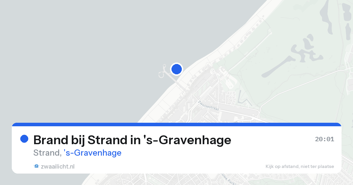 Brand bij Strand in 's-Gravenhage — 25 aug 2026