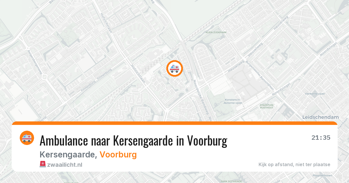 Ambulance naar Kersengaarde in Voorburg — 8 mrt 2026
