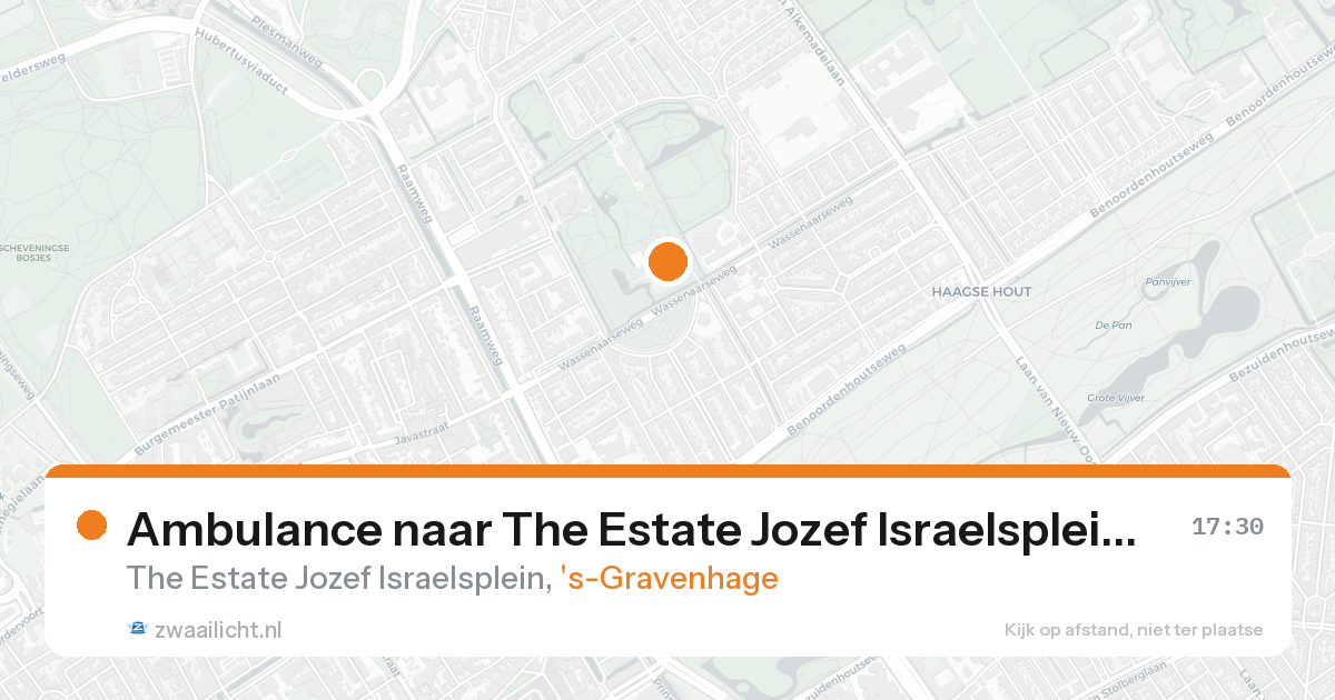 Ambulance naar The Estate Jozef Israelsplein in 's-Gravenhage — 24 aug 2026