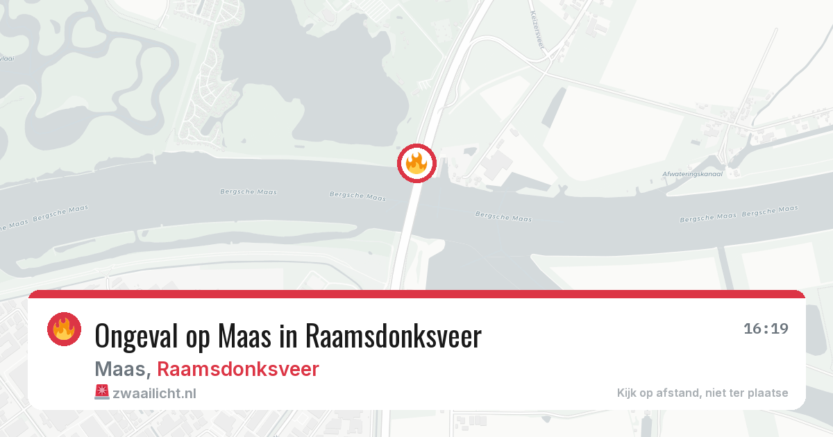 Ongeval op Maas in Raamsdonksveer — 22 jun 2026