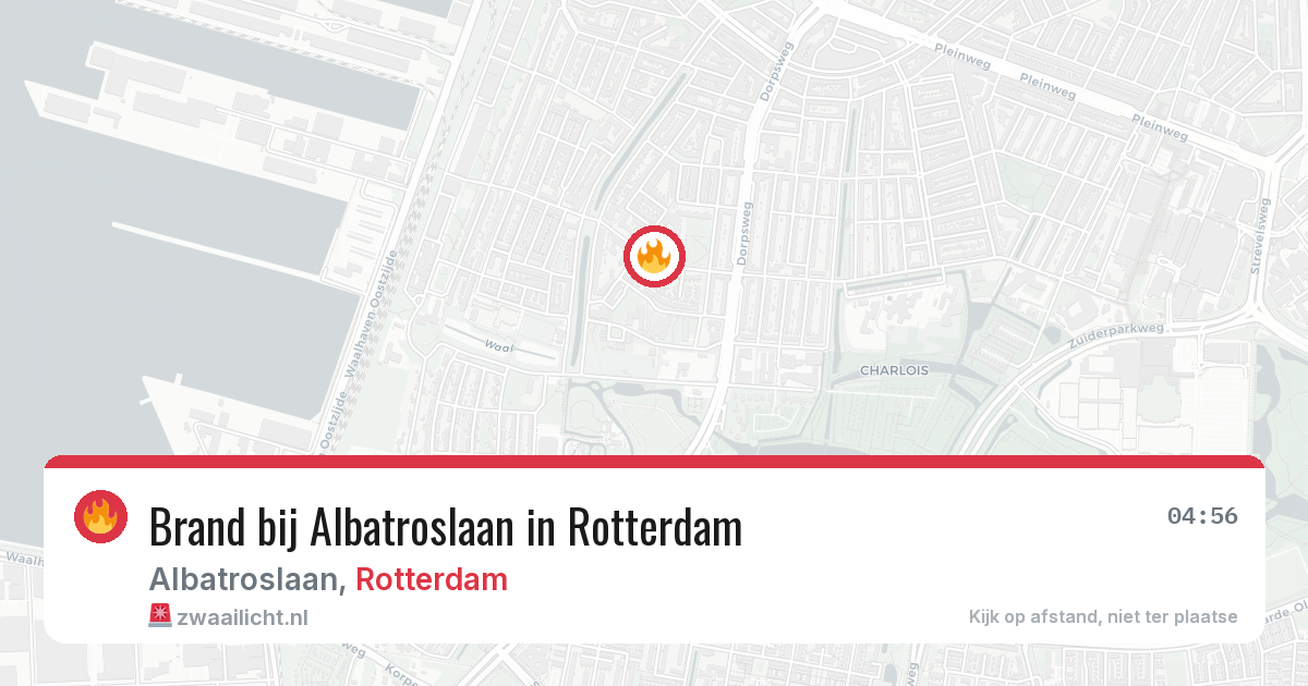 Brand bij Albatroslaan in Rotterdam — 28 mei 2026
