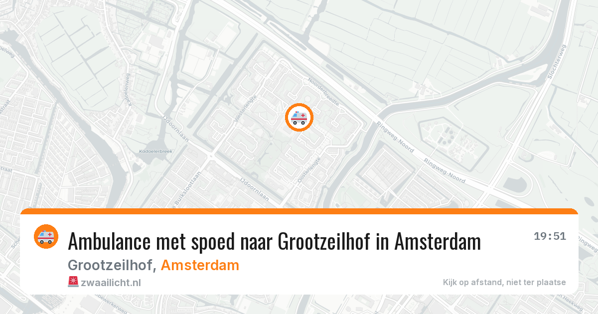 Ambulance met spoed naar Grootzeilhof in Amsterdam — 31 mrt 2026