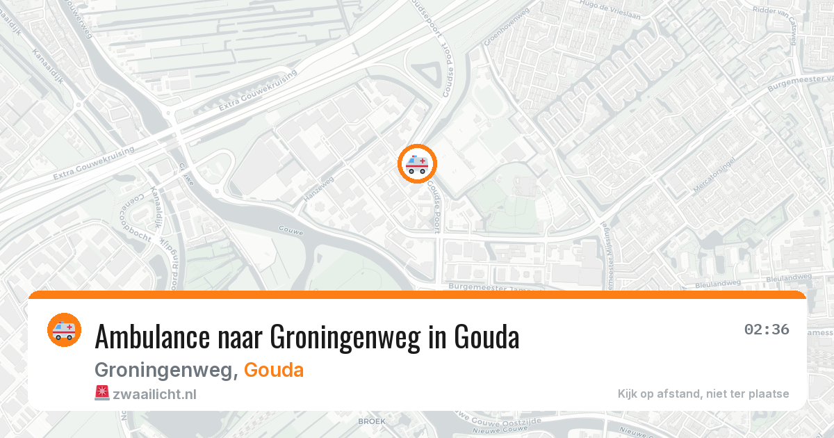 Ambulance naar Groningenweg in Gouda — 23 jun 2026