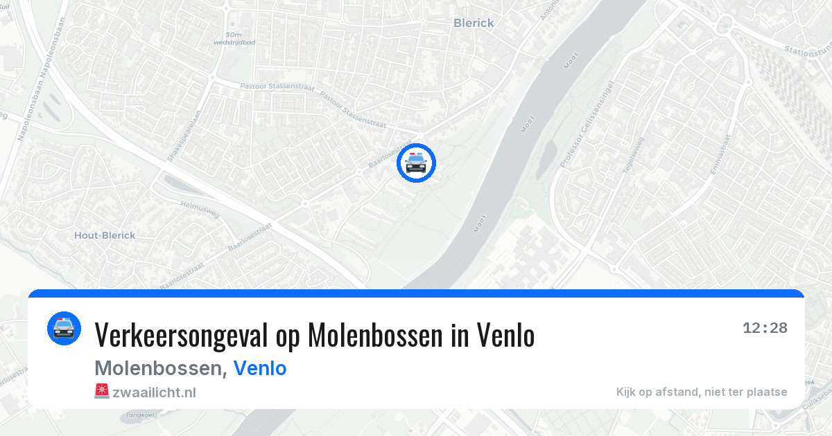 Verkeersongeval op Molenbossen in Venlo — 4 apr 2026