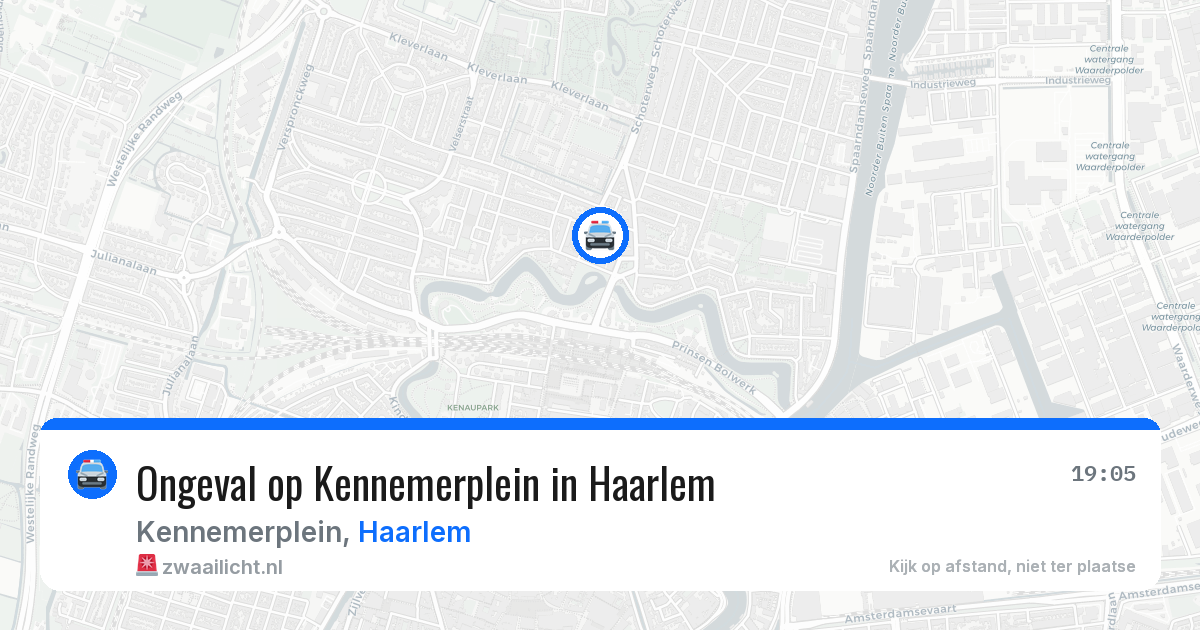 Ongeval op Kennemerplein in Haarlem — 14 aug 2026