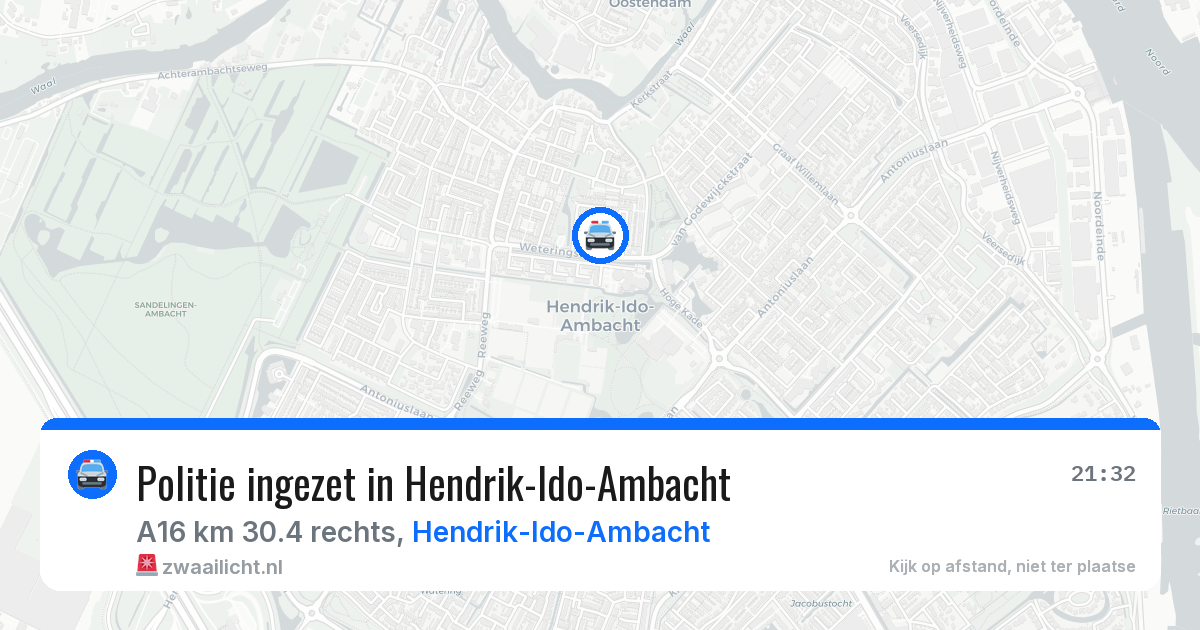 Politie ingezet in Hendrik-Ido-Ambacht — 5 mei 2026 | 🚨 Zwaailicht.nl