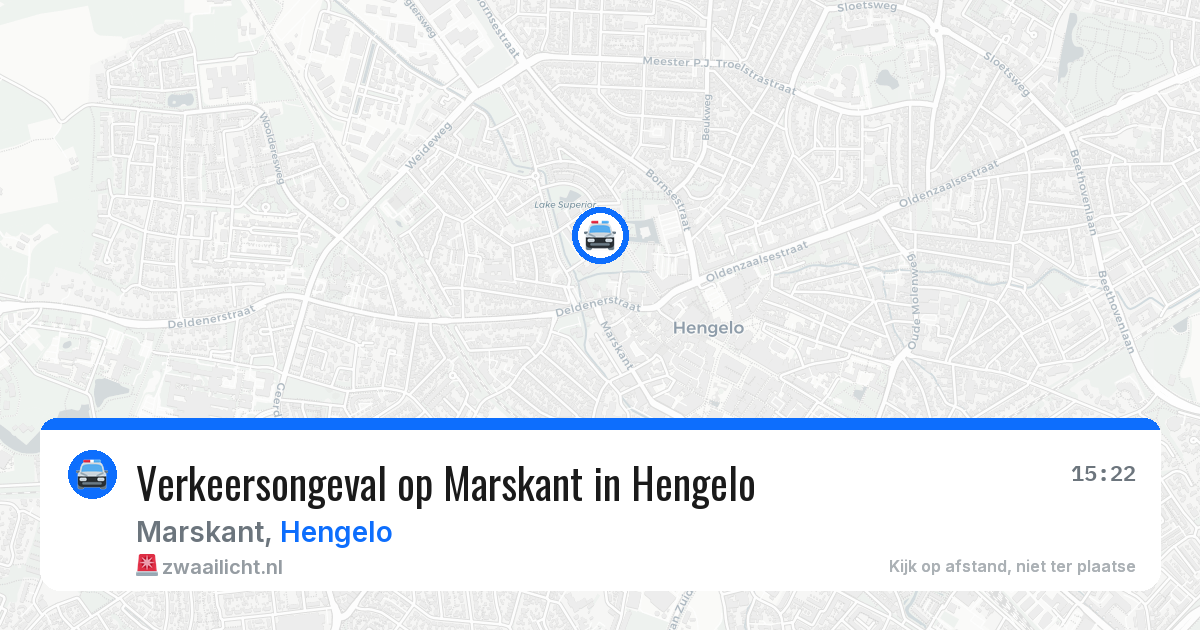 Verkeersongeval op Marskant in Hengelo — 21 jan 2026