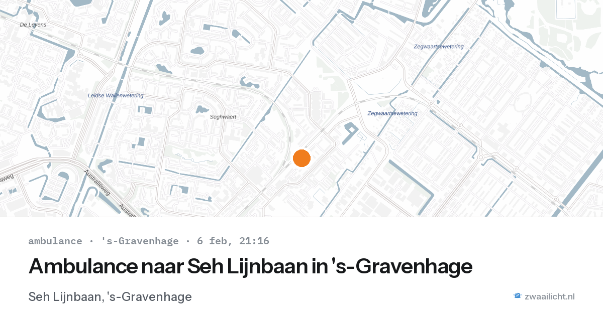 Ambulance naar Seh Lijnbaan in 's-Gravenhage — 6 feb 2026
