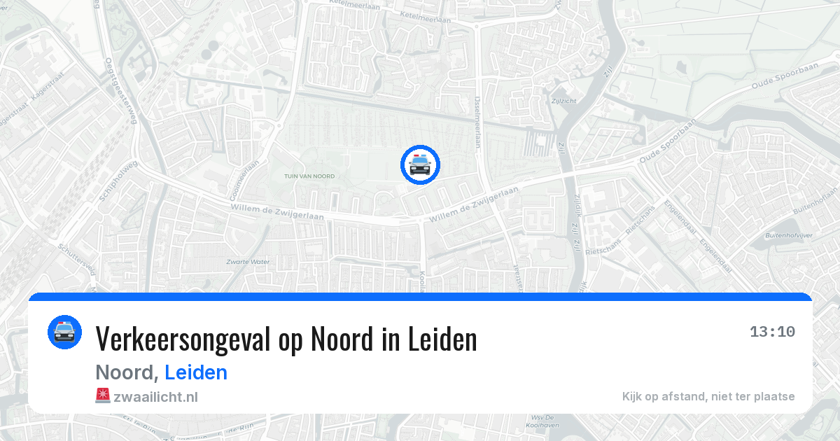 Verkeersongeval op Noord in Leiden — 18 mei 2026