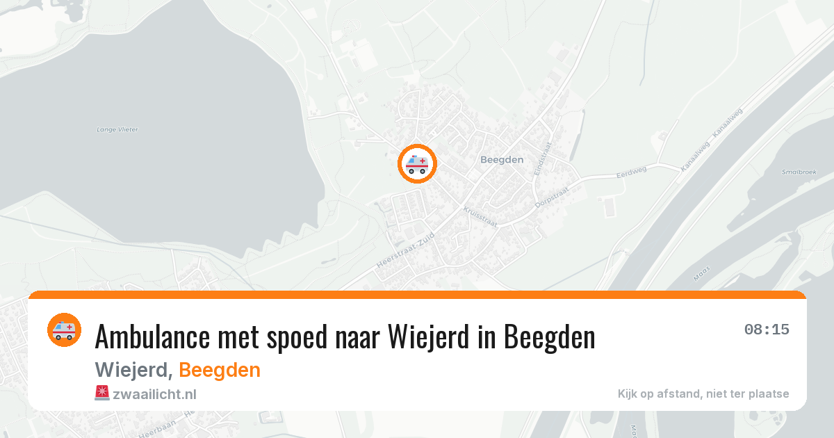 Ambulance met spoed naar Wiejerd in Beegden — 11 mei 2026