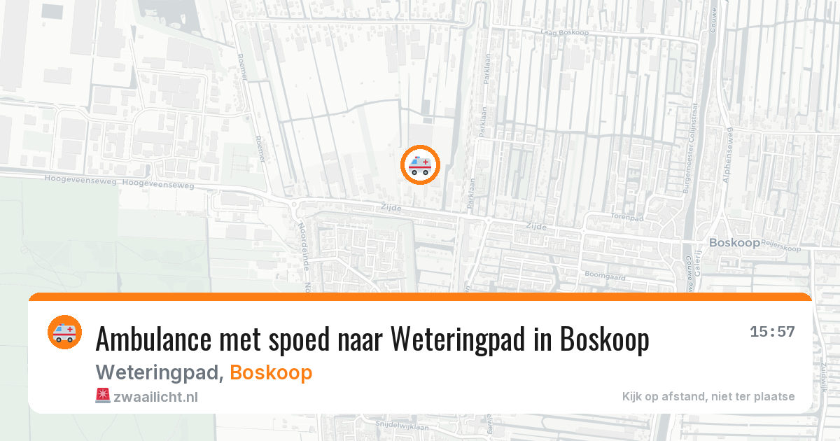 Ambulance met spoed naar Weteringpad in Boskoop — 1 apr 2026