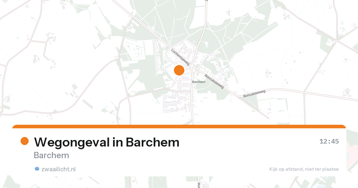Wegongeval in Barchem — 23 aug 2026