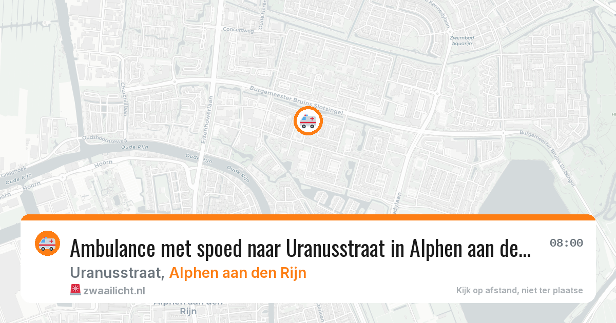 Ambulance met spoed naar Uranusstraat in Alphen aan den Rijn — 3 feb 2026