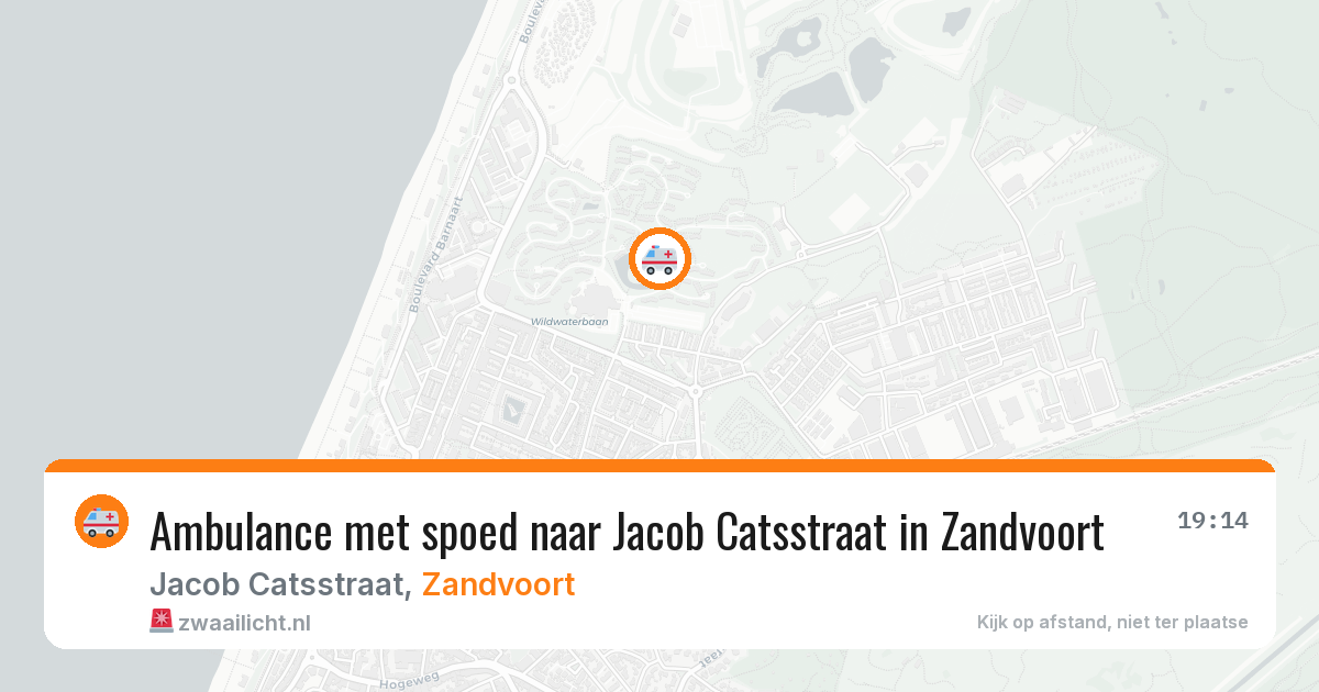 Ambulance met spoed naar Jacob Catsstraat in Zandvoort — 21 jan 2026