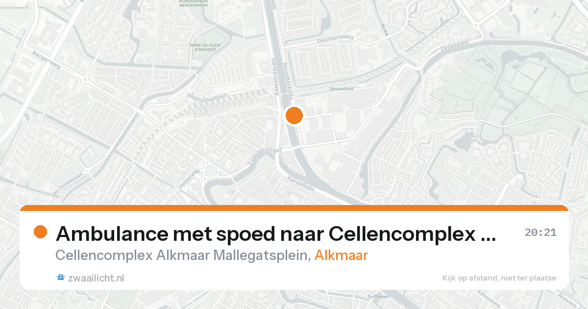 Ambulance met spoed naar Cellencomplex Alkmaar Mallegatsplein in Alkmaar — 31 jan 2026