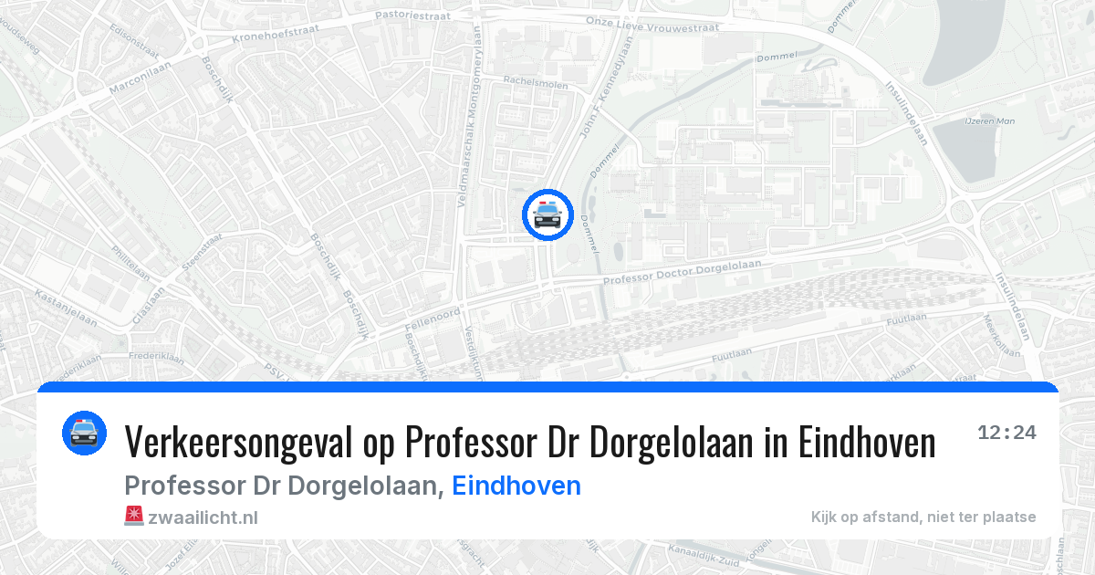 Verkeersongeval op Professor Dr Dorgelolaan in Eindhoven — 16 jun 2026