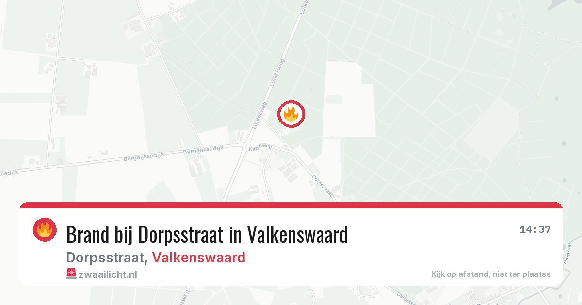 Brand bij Dorpsstraat in Valkenswaard — 18 mei 2026