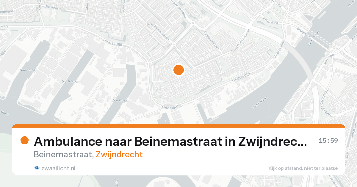 Ambulance naar Beinemastraat in Zwijndrecht — 7 feb 2026