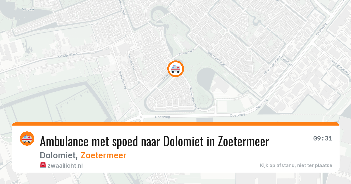 Ambulance met spoed naar Dolomiet in Zoetermeer — 19 mrt 2026
